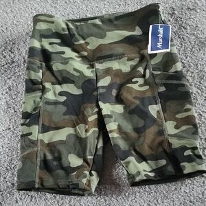 Camo Print Shorts